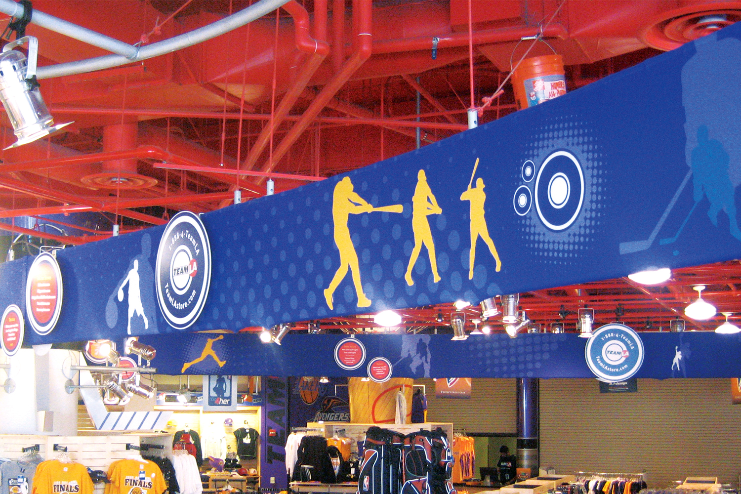 Permanent in-store installation at the Staples Center, Los Angeles